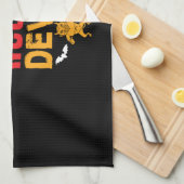 ハロウィーンハンサム誕生日 キッチンタオル (四つ折り)