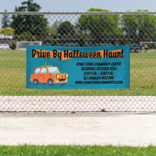 ハロウィーンハントでドライブ 横断幕 (インサイチュ)