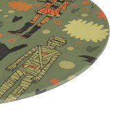 ハロウィーンハント:不気味ヴィンテージミックス カッティングボード (角)