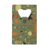 ハロウィーンハント:不気味ヴィンテージミックス クレジットカード栓抜き (正面)