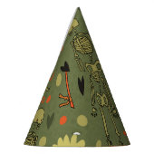 ハロウィーンハント：不気味ヴィンテージミックス パーティーハット (左)