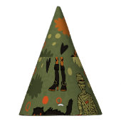 ハロウィーンハント：不気味ヴィンテージミックス パーティーハット (右)