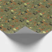 ハロウィーンハント：不気味ヴィンテージミックス ラッピングペーパー (角)