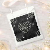 ハロウィーンハートクモの巣クモの巣 フェイバーバッグ (クリップ留めされた状態)