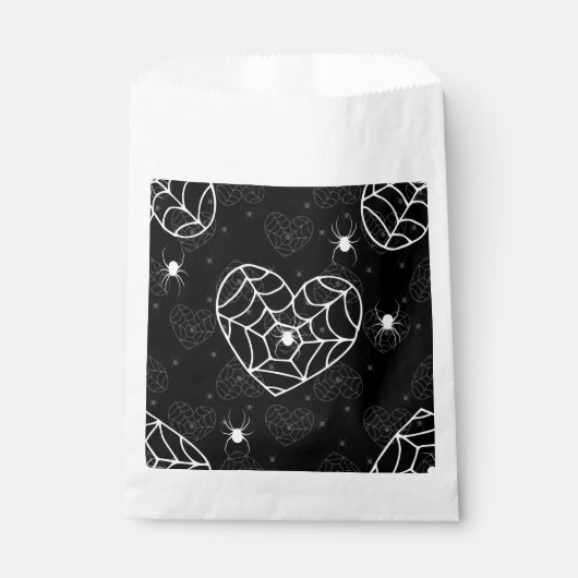 ハロウィーンハートクモの巣クモの巣 フェイバーバッグ (正面)