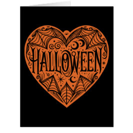 ハロウィーンハート、オレンジハートシェイプ、休日