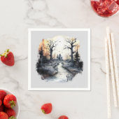 ハロウィーンハ不気味ウス スタンダードカクテルナプキン (インサイチュ)