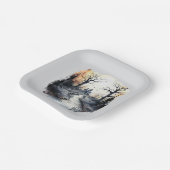 ハロウィーンハ不気味ウス ペーパープレート (傾斜あり)