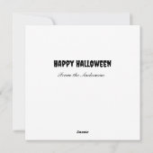 ハロウィーンハ幽霊のよく出るウス怖 シーズンカード (裏面)