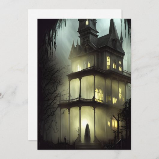 ハロウィーンハ幽霊のよく出るウス怖 シーズンカード (正面/裏面)