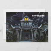 ハロウィーンハ幽霊のよく出るウス カード (正面)