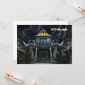 ハロウィーンハ幽霊のよく出るウス カード (正面/裏面インサイチュ)