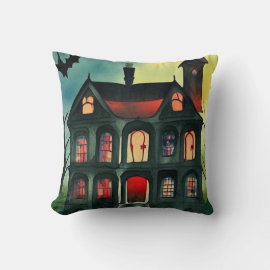 ハロウィーンハ幽霊のよく出るウス クッション (正面)