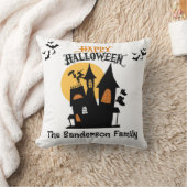 ハロウィーンハ幽霊のよく出るウス クッション (ブランケット)