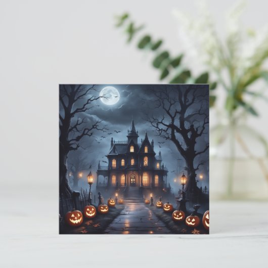 ハロウィーンハ幽霊のよく出るウス シーズンカード (スタンド正面)