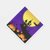 ハロウィーンハ幽霊のよく出るウス スタンダードランチョンナプキン (角)