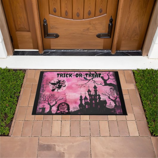 ハロウィーンハ幽霊のよく出るウス ドアマット (室外)