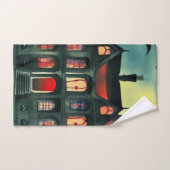 ハロウィーンハ幽霊のよく出るウス バスタオルセット (ハンドタオル)