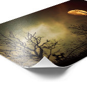 ハロウィーンハ幽霊のよく出るウス フォトプリント            (角)