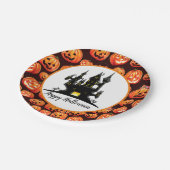 ハロウィーンハ幽霊のよく出るウス ペーパープレート (アングル)