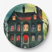 ハロウィーンハ幽霊のよく出るウス ペーパープレート (正面)