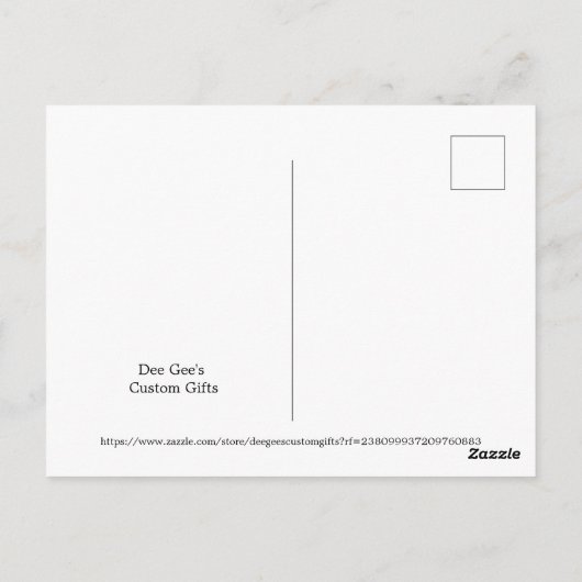 ハロウィーンハ幽霊のよく出るウス ポストカード (裏面)