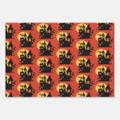 ハロウィーンハ幽霊のよく出るウス ラッピングペーパーシート (正面2)