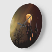 ハロウィーンハ幽霊のよく出るウス ラージ壁時計 (傾斜)