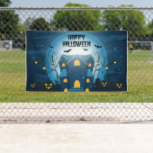 ハロウィーンハ幽霊のよく出るウス 横断幕 (インサイチュ)