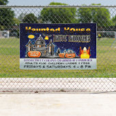 ハロウィーンハ幽霊のよく出るウス 横断幕 (インサイチュ)