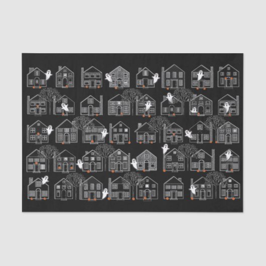 ハロウィーンハ幽霊のよく出るウス 薄葉紙 (正面)