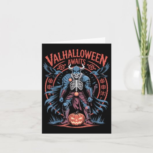 ハロウィーンバイキング戦士 – ルーンズとラヴェンス – Valh カード (正面)