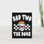 ハロウィーンバイドツーザおもしろいボーン2番目の誕生日のスケッチ カード (正面)