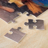 ハロウィーンバイワーテリアカボチャ怖い ジグソーパズル (側面)