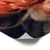 ハロウィーンバイワーテリアカボチャ怖い ポスター (角)