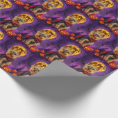 ハロウィーンバイワーテリアードッグパンプキンス怖い ラッピングペーパー (角)