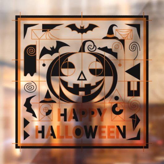 ハロウィーンバウハウスパンプキン ウィンドウサイン (シート2)