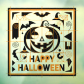 ハロウィーンバウハウスパンプキン ウィンドウサイン (シート3)