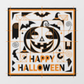 ハロウィーンバウハウスパンプキン ウィンドウサイン (シート)