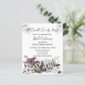 ハロウィーンバジェットブライダルシャワーフローラ招待状 (スタンド正面)