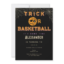 ハロウィーンバスケットボールトリックまたはバスケットボール誕生日