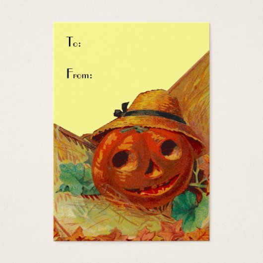 ハロウィーンバスケットラベル～ギフトラベルカード&ビジネス (正面)