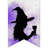 ハロウィーンバチェロレッテ応援ウィッチ バンティングフラッグ (第1の旗)