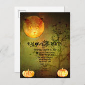 ハロウィーンバックヤードパーティー 案内ポストカード (正面/裏面)