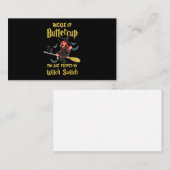 ハロウィーンバックルアップバターカップウィッチスイッチ 名刺 (正面/裏面)