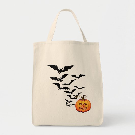 ハロウィーンバッグこうもり トートバッグ (正面)