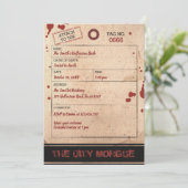 ハロウィーンバッシュアダルトトゥラベルモルグー血パーティー 招待状 (スタンド正面)