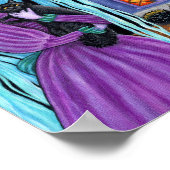 ハロウィーンバッシュブラックキャットキュートウィッチハ幽霊のよく出るウス ポスター (角)