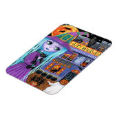 ハロウィーンバッシュブラックキャットキュートウィッチハ幽霊のよく出るウス マグネット (左側)