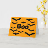 ハロウィーンバティ「ブー」 カード (黄色い花)